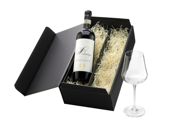 Geschenk "Wein und Glas"