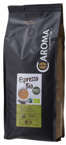Caroma Kaffeebohnen "Espresso Bio" 100% Arabica 1000 g